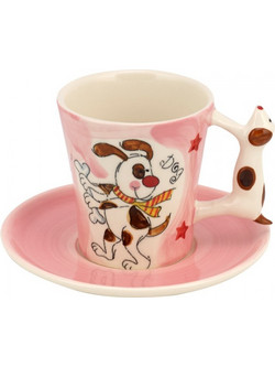 WM Collection Σετ Φλιτζάνια Espresso & Ελληνικού Καφέ Πορσελάνης Πολύχρωμα 125ml 6τμχ N397