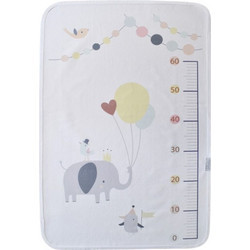 BiBaby Flying Elephant Αδιάβροχο Σελτεδάκι Αλλαξιέρας Μωρού Λευκό 50x75cm