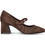 Envie Shoes Γόβες με Χοντρό Χαμηλό Τακούνι & Μπαρέτα Καφέ E84-24356-28