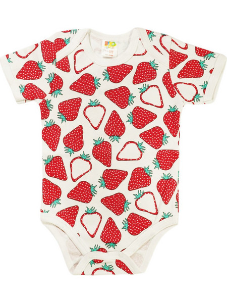 Biyo Kids Strawberry Φορμάκι Εσώρουχο Κοντομάνικo για Κορίτσι Κόκκινο 40244