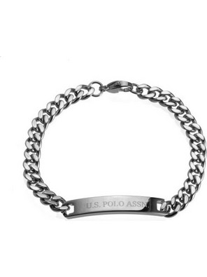U.S. Polo Assn. Ανδρικό Βραχιόλι Ταυτότητα από Ατσάλι Ασημί JW9310BR