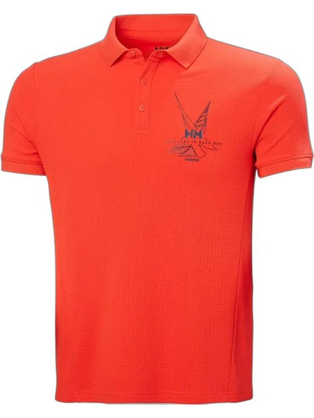 Helly Hansen HP Race Sailing Ανδρική Αθλητική Μπλούζα Polo Πορτοκαλί 34416-222