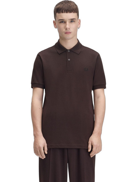 Fred Perry Ανδρική Μπλούζα Polo Κοντομάνικη Καφέ M6000-86C