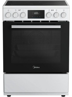 Midea MFO24D-AE4R10F Κουζίνα Ηλεκτρική 70lt με Κεραμικές Εστίες 60cm White