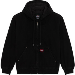 Dickies Ανδρική Ζακέτα Fleece με Κουκούλα και Φερμουάρ Μαύρη DK0A89FBBLK