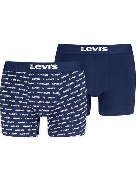Levi's Ανδρικά Μποξεράκια Σετ 2Pack Navy Μπλε 701238012-011