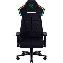 Razer Καρέκλα Gaming Δερματίνης με Ρυθμιζόμενα Μπράτσα και RGB Μαύρη AD-782E20