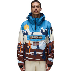 Napapijri Αθλητικό Ανδρικό Μπουφάν Χειμωνιάτικο Pullover Μπλε NP0A8AHXFDX