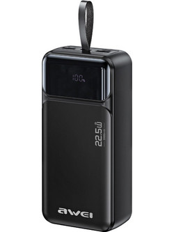 Awei PA-103 Power Bank 30000mAh 22.5W με 2 Θύρες USB-A & 2 Θύρες USB-C Power Delivery Black