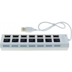 HCS-701 USB Hub 2.0 USB-A με 7 Θύρες USB-A