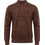 Funky Buddha Ανδρική Μπλούζα Polo Μακρυμάνικη Καφέ FBM014-008-09