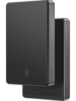 WiWu Warriors Wireless Magsafe Power Bank 10000mAh 20W με Θύρα USB-C Power Delivery Black