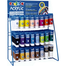 Carioca Σετ Ακρυλικά Χρώματα Ζωγραφικής 75ml 144τμχ
