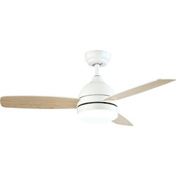 Eurolamp 890-29319 Ανεμιστήρας Οροφής 107cm 60W με Φως & Τηλεχειριστήριο Λευκός Μπεζ