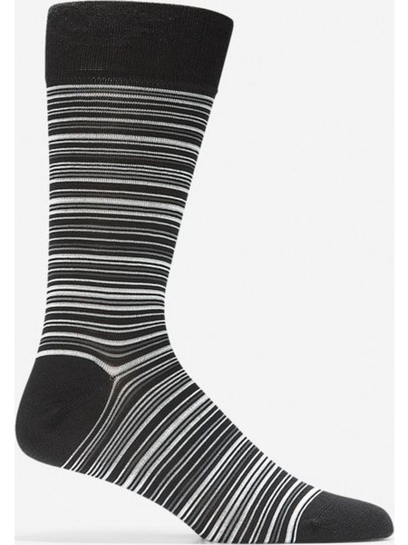 Cole Haan Ανδρικές Κάλτσες Ψηλές με Σχέδια Μαύρες CHM201DR43001