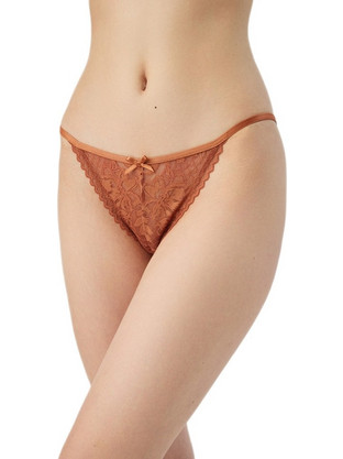 Minerva Γυναικείο Slip με Δαντέλα Rusted 90-88759-857