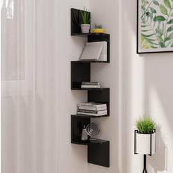 vidaXL Γωνιακή Βιβλιοθήκη Τοίχου 19x19x123cm 326838