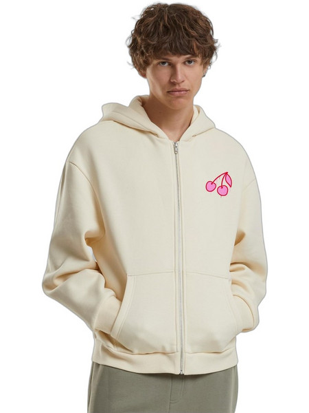 Mister Tee Pink Cherries Fluffy Zip Ανδρικό Φούτερ