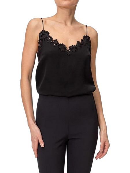 TWINSET Γυναικείο Χειμερινό Lingerie Top Μαύρο 262TT2451-00006
