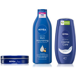 Nivea Cream 150ml + Body Milk 400ml + Shower Gel 250ml