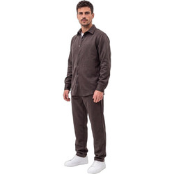 Ben Tailor Ανδρικό Σετ Πουκάμισο & Παντελόνι Χειμερινό Καφέ BENT.1966