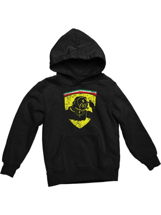 Puma Scuderia Ferrari Hamilton Παιδικό Φούτερ με Κουκούλα Μαύρο