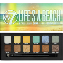 W7 Life's A Beach Eye Colour Παλέτα Σκιών 9.6gr