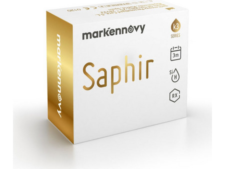 Mark'ennovy Saphir Toric Τριμηνιαίοι Φακοί Επαφής Αστιγματικοί Σιλικόνης Υδρογέλης 2τμχ