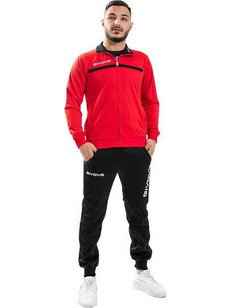 Givova Σετ Φόρμας Ανδρικό (TT012 RED-BLACK) Κόκκινο