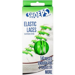 SHOEPS Ελαστικά κορδόνια που δεν λύνονται! 14 τεμ - Green