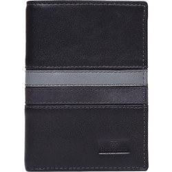 DAVID WILLIAM Πορτοφόλι μαύρο δερμάτινο W97 - 228560-01