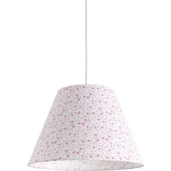 Veis Alkyone Vintage Floral Pink 209.165 Κρεμαστό Φωτιστικό Οροφής Μονόφωτο