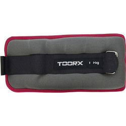 ΒΑΡΑΚΙΑ ΑΚΡΩΝ TOORX (AHF-094) ΜE VELCRO ΓΚΡΙ/ΚΟΚΚΙΝΑ (2 Χ 2.0 KG)