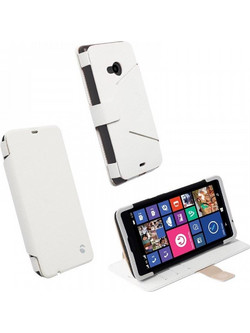 KRUSELL MALMO ΘΗΚΗ MICROSOFT LUMIA 535 LEATHER FLIPWALLET WHITE
