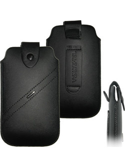 VOLTE-TEL ΘΗΚΗ ΠΟΥΓΚΙ LEATHER TWIN LOOP BLACK SL NSP 2500DS/2300DS/2000DS