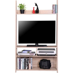 Homeplus Έπιπλο Τηλεόρασης Ξύλινο Καφέ Μ103.5xΠ40xΥ175.5cm 01.01.1033