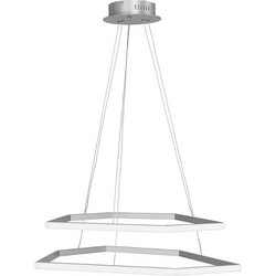 Ondaluce Stardust Κρεμαστό Φωτιστικό Οροφής LED Ασημί 2-Silver