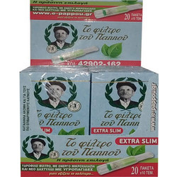 Πιπάκια παππού με υδρόφιλο,extra slim,(42902-162)Display:20 κουτιών