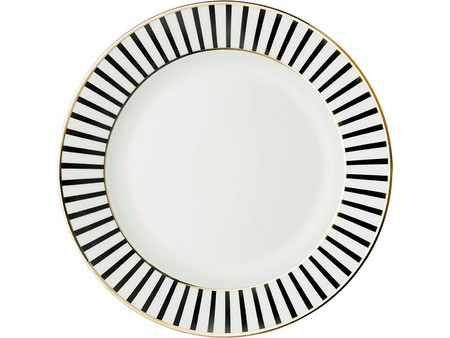 Dutch Rose Πιάτο Ρηχό Πορσελάνης Stripe Gold 180238 18cm