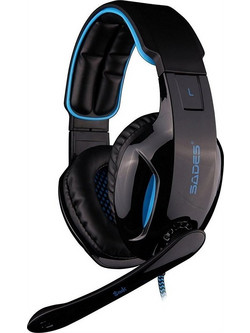 Sades Snuk Gaming Headset Over Ear Black Blue