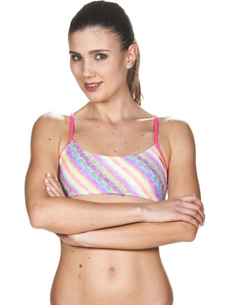 Arena Bandeau Play Αθλητικό Γυναικείο Μαγιό Bikini Top Πολύχρωμο 001110-959