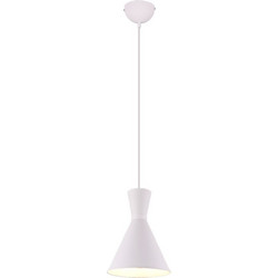 Trio Lighting Enzo Κρεμαστό Φωτιστικό Οροφής Μονόφωτο E27 Λευκό Φ20cm R30781031