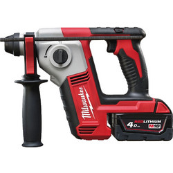 Milwaukee M18 BH-402C Κρουστικό Περιστροφικό Κατεδαφιστικό Πιστολέτο Μπαταρίας 18V με 2 Μπαταρίες και SDS Plus
