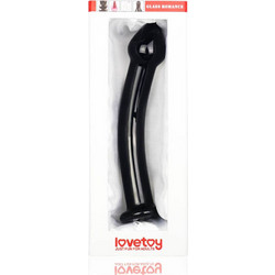 Lovetoy Romance Γυάλινο Dildo 14.5cm Μαύρο