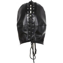 Black Double Layer Mock Balaclava
