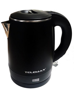 Telemax ZOS-136 Ανοξείδωτος Βραστήρας 1lt 1300W