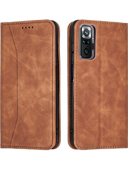 Bodycell Book Cover Brown (Xiaomi Redmi Note 10 Pro) (5206015063190)
