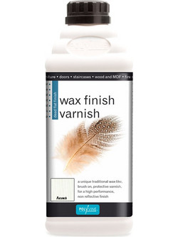 Polyvine Wax Finish Βερνίκι Επιφάνειας Ξύλου Νερού Satin White 0.5lt