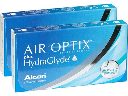 Alcon & Ciba Vision Air Optix Plus Hydraglyde Μηνιαίοι Φακοί Επαφής Σιλικόνης Υδρογέλης 12τμχ