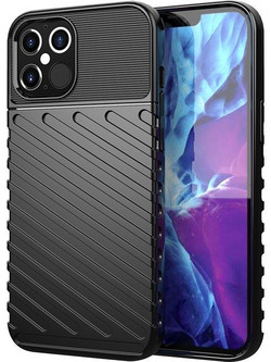 Powertech Carbon Back Cover Black (iPhone 12 mini)